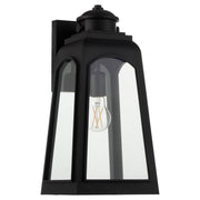 Francis 17" 1 Light Outdoor Wall Lantern in Matte Black