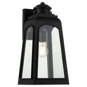 Francis 17" 1 Light Outdoor Wall Lantern in Matte Black