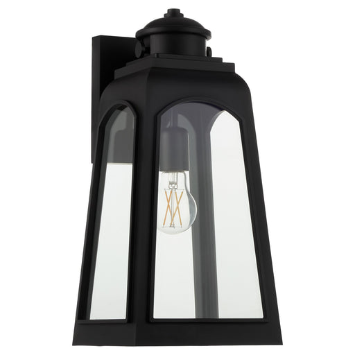 Francis 17" 1 Light Outdoor Wall Lantern in Matte Black