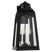 Francis 20" 3 Light Outdoor Wall Lantern in Matte Black