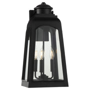 Francis 20" 3 Light Outdoor Wall Lantern in Matte Black