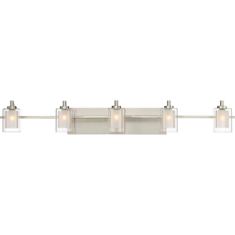 Kolt 42" 5-Light Bath Vanity Light in Brushed Nickel