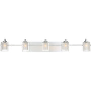Kolt 42" 5-Light Bath Vanity Light in Polished Chrome