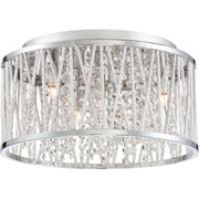 Crystal Cove 4-Light Flush Mount in Polished Chrome - Lamps Expo