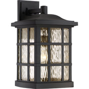 Stonington Extra Large Outdoor Wall Lantern in Mystic Black