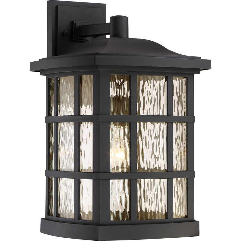 Stonington Extra Large Outdoor Wall Lantern in Mystic Black