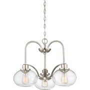 Trilogy 3-Light Chandelier in Brushed Nickel