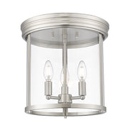 Thayer 3 Light 13" Flush Mount in Brushed Nickel