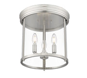 Thayer 3 Light 13" Flush Mount in Brushed Nickel
