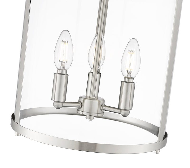 Thayer 3 Light 13" Flush Mount in Brushed Nickel