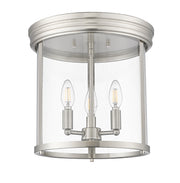Thayer 3 Light 13" Flush Mount in Brushed Nickel