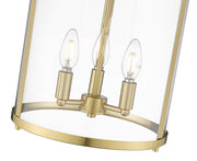 Thayer 3 Light 13" Flush Mount in Luxe Gold