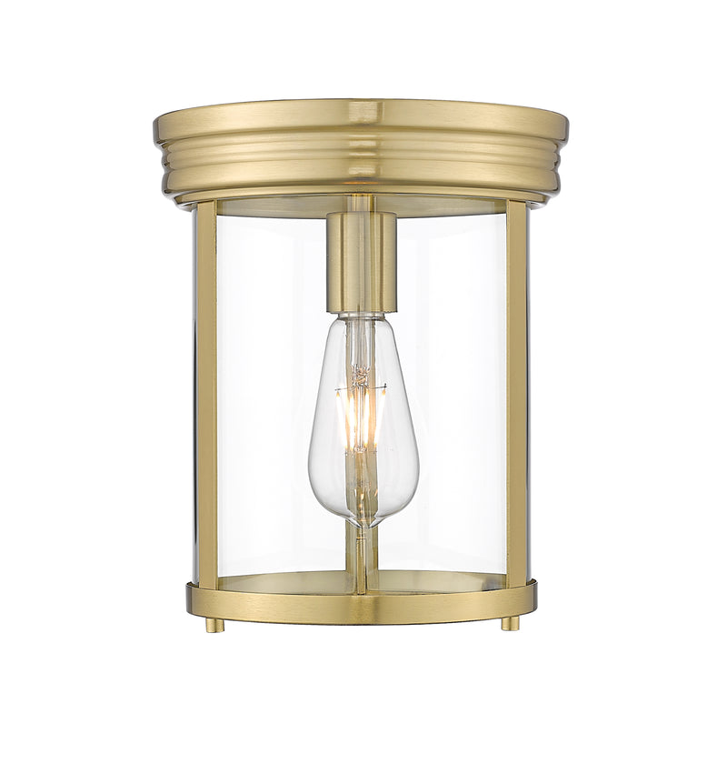 Thayer 1 Light 9.25" Flush Mount in Luxe Gold