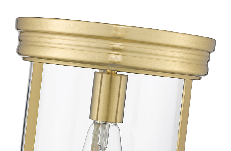 Thayer 1 Light 9.25" Flush Mount in Luxe Gold