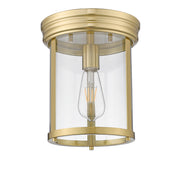 Thayer 1 Light 9.25" Flush Mount in Luxe Gold