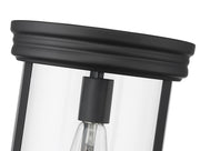 Thayer 1 Light 9.25" Flush Mount in Matte Black