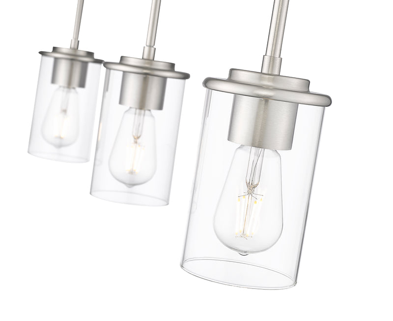 Thayer 3 Light 4.75" Pendant, Brushed Nickel in Brushed Nickel