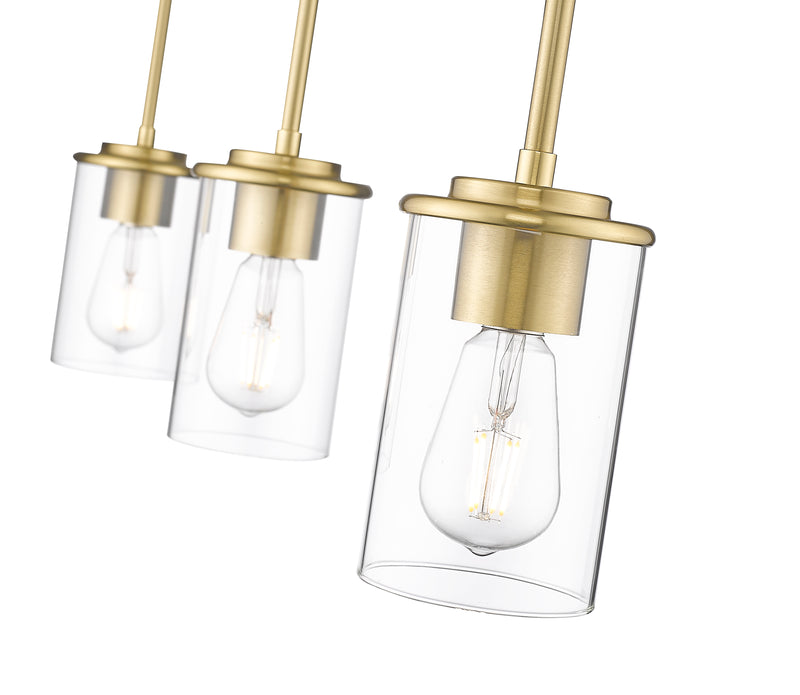 Thayer 3 Light 4.75" Pendant, Luxe Gold in Luxe Gold