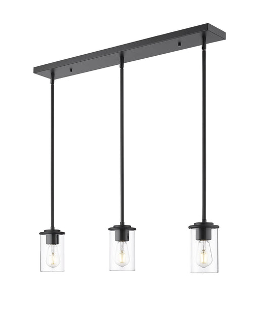 Thayer 3 Light 4.75" Pendant, Matte Black in Matte Black
