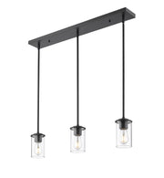 Thayer 3 Light 4.75" Pendant, Matte Black in Matte Black