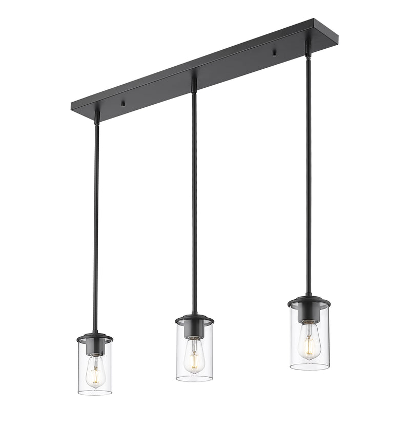 Thayer 3 Light 4.75" Pendant, Matte Black in Matte Black