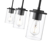 Thayer 3 Light 4.75" Pendant, Matte Black in Matte Black