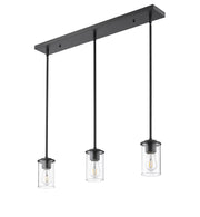 Thayer 3 Light 4.75" Pendant, Matte Black in Matte Black