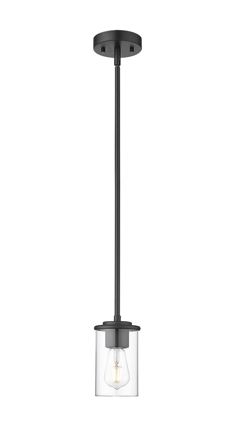 Thayer 1 Light 4.75" Pendant, Matte Black in Matte Black