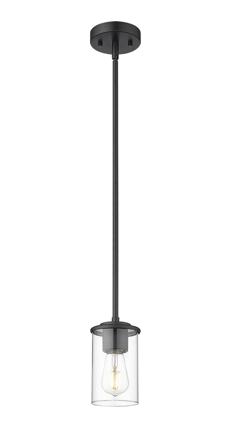 Thayer 1 Light 4.75" Pendant, Matte Black in Matte Black