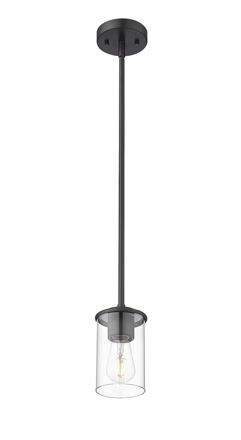 Thayer 1 Light 4.75" Pendant, Matte Black in Matte Black
