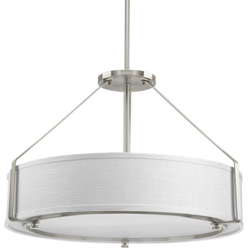 Ratio 4-Light Pendant in Brushed Nickel