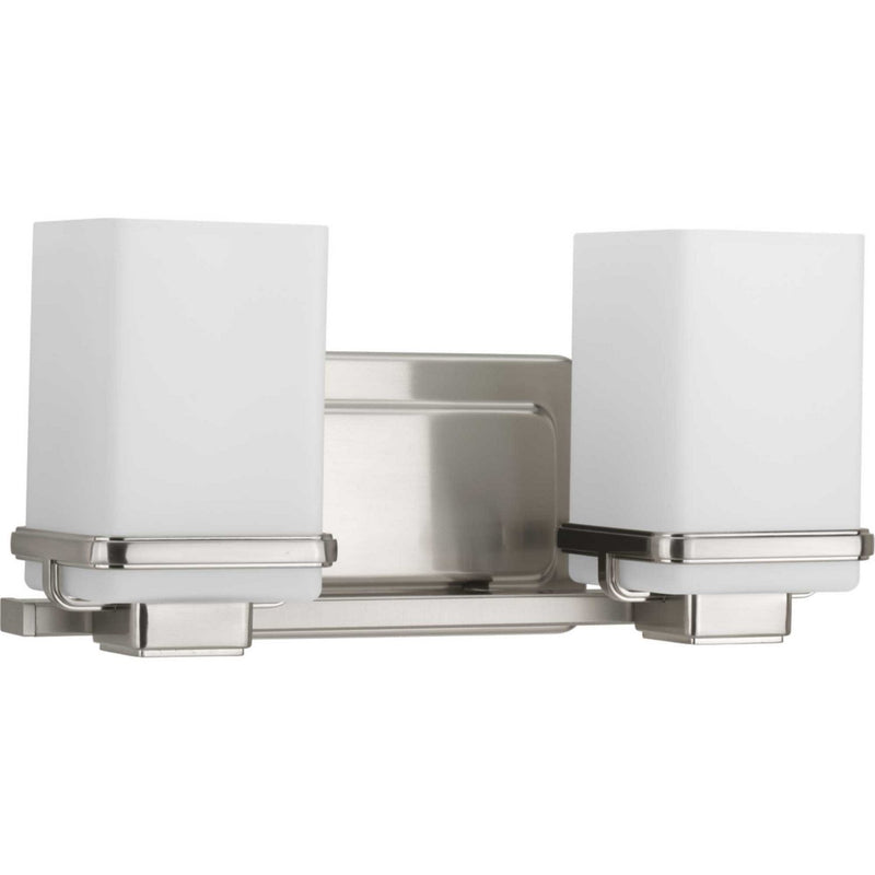 Metric 2-Light Bath Vanity Light in Brushed Nickel