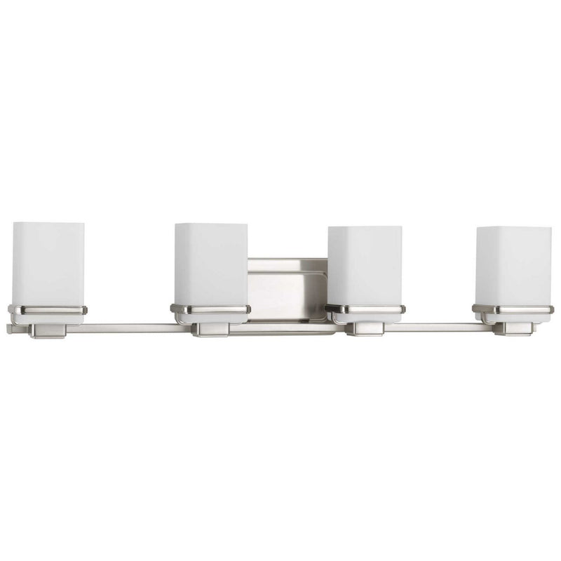 Metric 4-Light Bath Vanity Light in Brushed Nickel