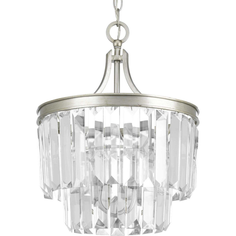 Glimmer Three Light Semi-Flush Convertible in Silver Ridge
