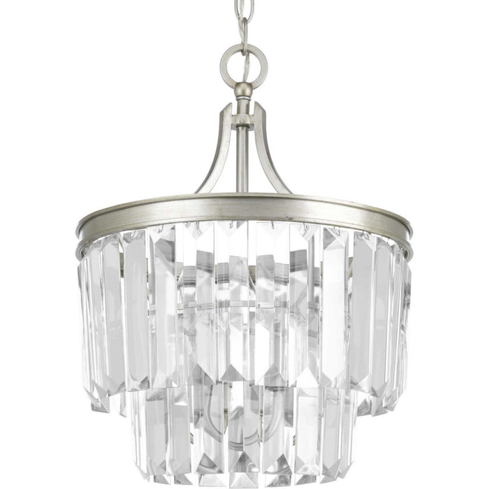 Glimmer Three Light Semi-Flush Convertible in Silver Ridge