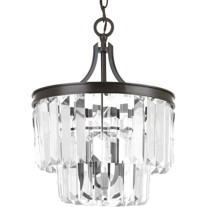 Glimmer 3-Light 13" Semi-Flush Mount in Antique Bronze