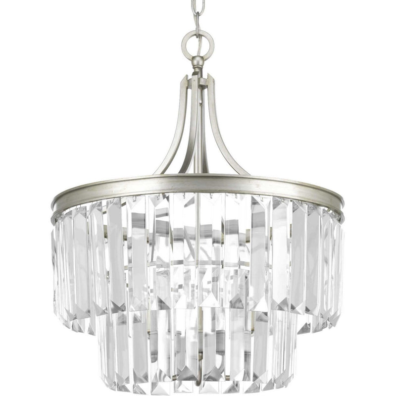 Glimmer 3-Light 16" Semi-Flush Mount in Silver Ridge