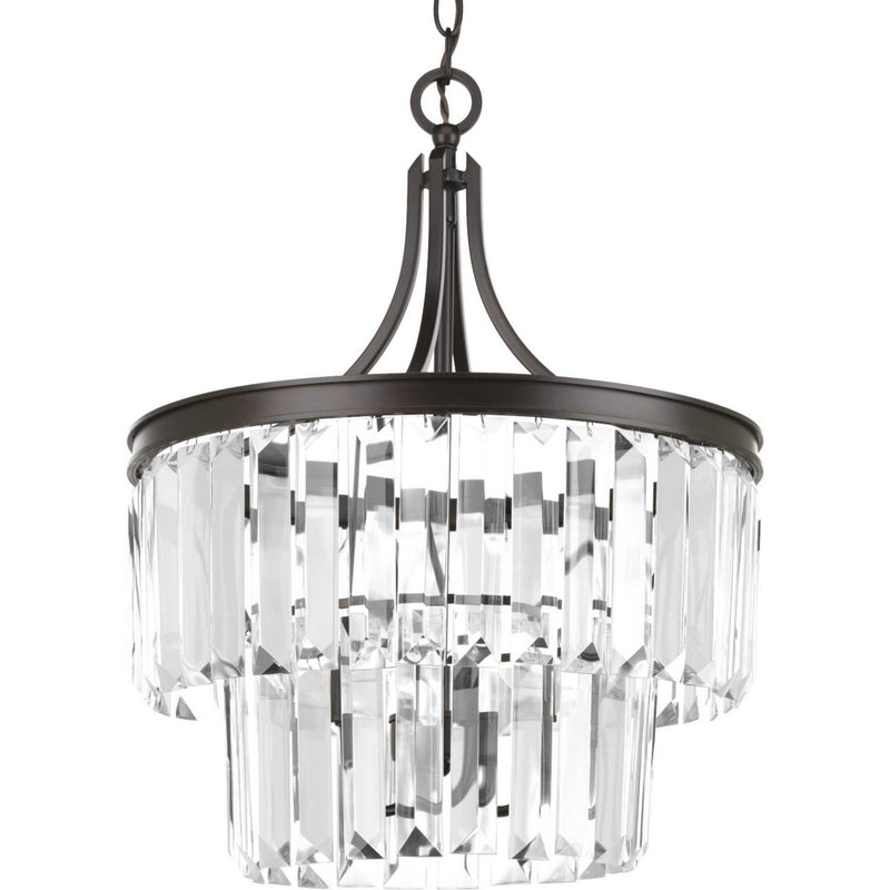 Glimmer Three Light Semi-Flush Convertible in Antique Bronze