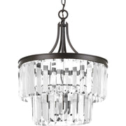 Glimmer 3-Light 16" Semi-Flush Mount in Antique Bronze