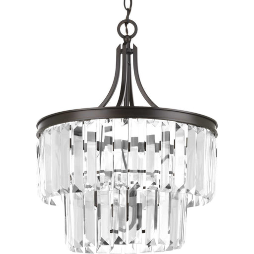 Glimmer Three Light Semi-Flush Convertible in Antique Bronze