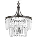 Glimmer Three Light Semi-Flush Convertible in Antique Bronze
