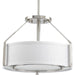 Ratio Three Light Semi-Flush Mount in Brushed Nickel