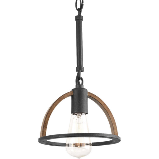 Trestle One Light Mini Pendant in Gilded Iron