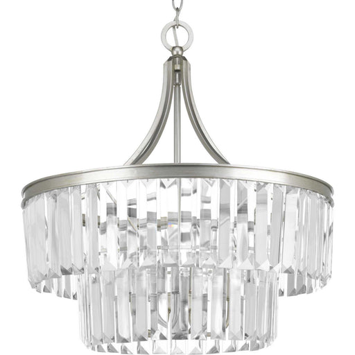 Glimmer Five Light Pendant in Silver Ridge