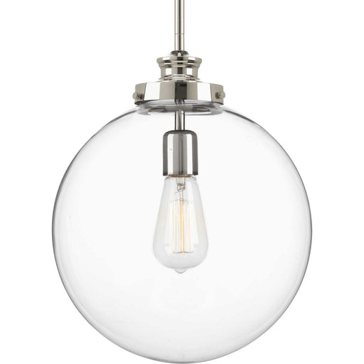 Penn Large Pendant in Polished Nickel
