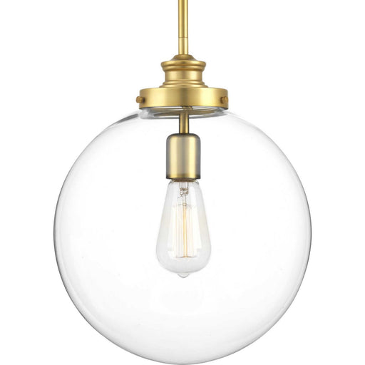 Penn Large Pendant in Natural Brass