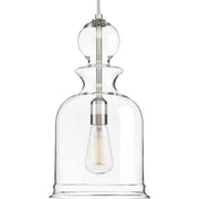 Staunton 9" Mini Pendant in Brushed Nickel