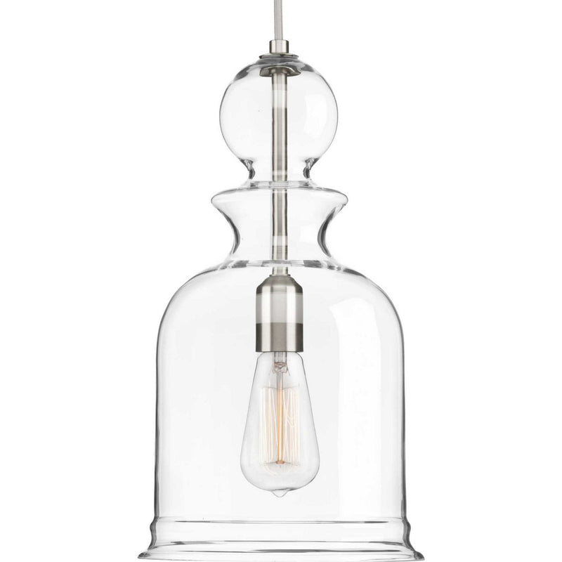 Staunton 9" Mini Pendant in Brushed Nickel