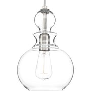 Staunton 8.5" Mini Pendant in Brushed Nickel