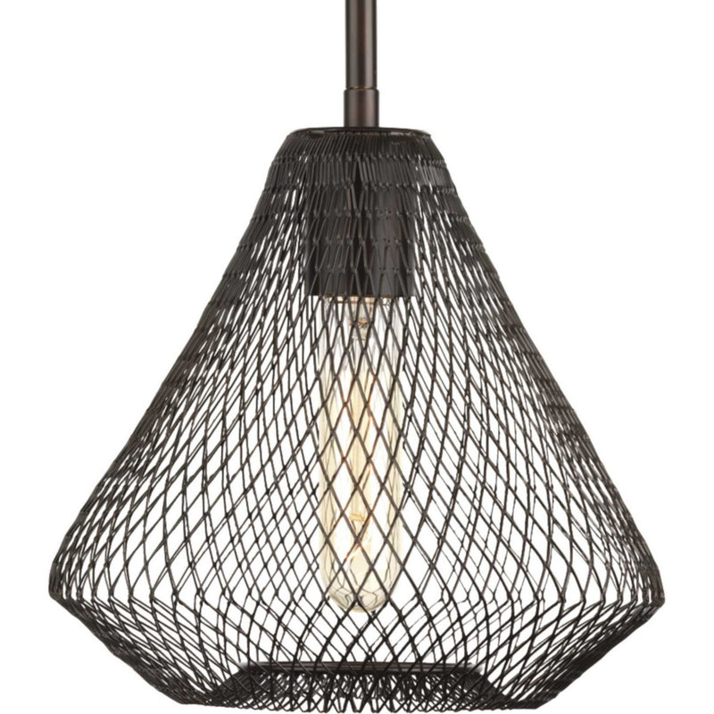 Mesh Mini Pendant in Antique Bronze